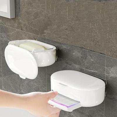 Wall Mount Bar Soap Holder With Drain For Shower Bathroom - Temu