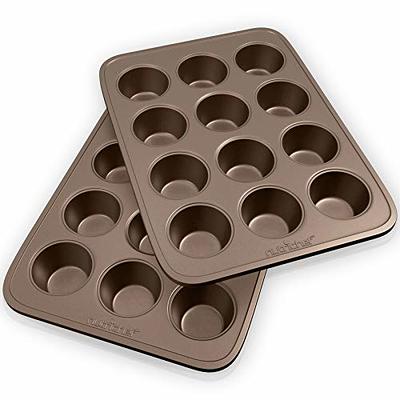 KITESSENSU Baking Pans Sets, Nonstick Bakeware Set 7-Piece with RoundSquare  cake Pan, Loaf Pan, Muffin Pan, cookie Sheet, Roast