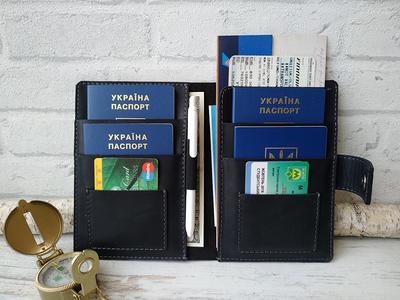 Personalized Leather Family 4 Passport Holder - PA001 - Extra Studio