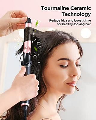 Small Curling Iron for Short Hair,3/8 inch Small Barrel Skinny Hair Curling Tongs ,9mm Thin Curling Iron Wand ,Dual Voltage Fast Heating Adjustable