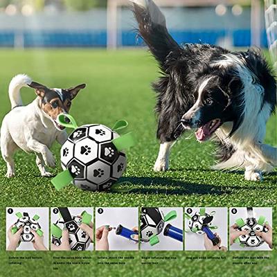 Dog Balls Indestructible Dog Soccer Ball Interactive Dog Ball for Large Dogs Herding Ball for Medium Small Dogs Outdoor Christmas Dog Toys Stocking