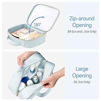 PACKISM Clear Makeup Bags - TSA Approved Toiletry Bag with Handle Large  Opening, Clear Toiletry Bags for Traveling Travel Essentials, Clear Travel