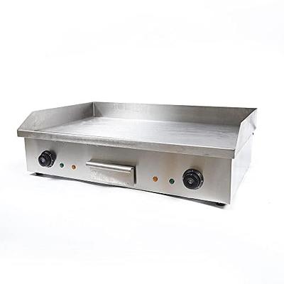 1600W Commercial Electric Griddle Flat Top Grill Hot Plate Fry Pan
