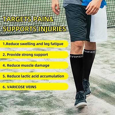  We Ball Sports Football Leg Sleeves Calf Compression for Men,  Athletic Shin Splint Support - One Pair (Black) : Health & Household