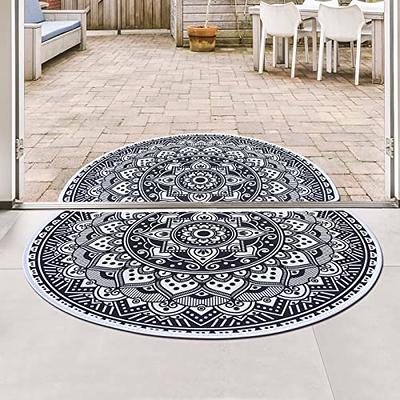 HALF MOON BLACK Indoor Floor Mat By Kavka Designs - Bed Bath