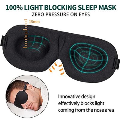 Sleeping Mask For Men And Women, 3d Side Sleeping Eye Mask, 100% Silk  Blackout Eye Mask Sleeping With Adjustable Strap Yoga Trav