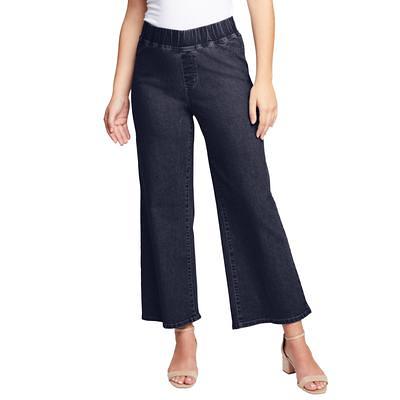 Woman Within Women's Plus Size Capri Fineline Jean Jean 