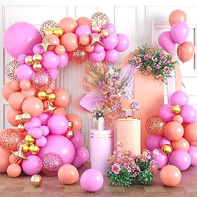 Hot Pink Pastel Pink White Balloons Garland Kit Of 51 Pcs For Party  Decorations