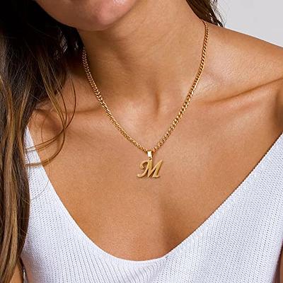 Necklace Gold Plated Women Men Chain Fashion Gold Jewelry with Anchor  Pendant