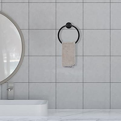 Matte Black Stainless Steel Bath Towel Holder Hand Towel Ring