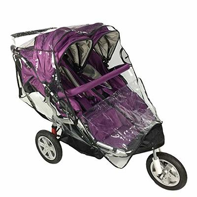 Rain Cover for Double Stroller,Universal Size Weather Shield for