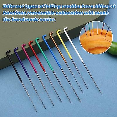 7pcs Felting Needles Set with Handle Wool Felt Tool Felting Starter Kit 