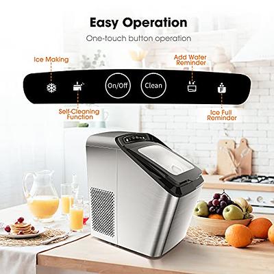 CROWNFUL Nugget Ice Maker Countertop, Makes 26lbs Crunchy ice in 24H, 3lbs  Basket at a time, Portable Self-Cleaning Pebble Ice Machine, with Scoop and  Basket for Home/Kitchen/Office/Bar - Yahoo Shopping