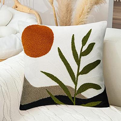 Bohemian Pillow Covers Modern Pillows Embroider 18x18 Pillow Cover