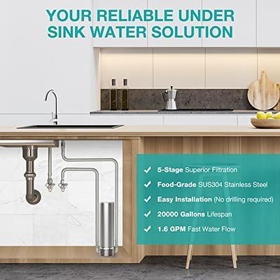 Aquasana Under Sink Water Filter System - Claryum Direct Connect Under