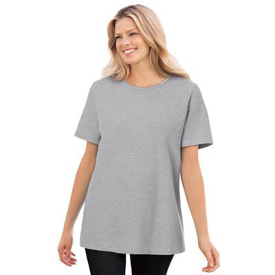 Thermal Short-Sleeve Satin-Trim Tee