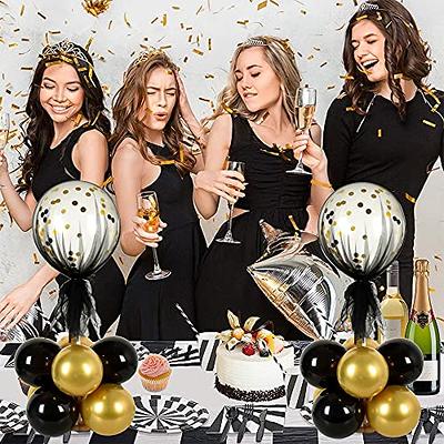 TONIFUL 2 Set Black Gold Table Centerpiece Decorations Balloons Stand  Holder Kit with Tulle Cover 20 pcs Latex Balloons for Birthday Baby Shower  Wedding Anniversary Halloween Party 2023 Graduation - Yahoo Shopping