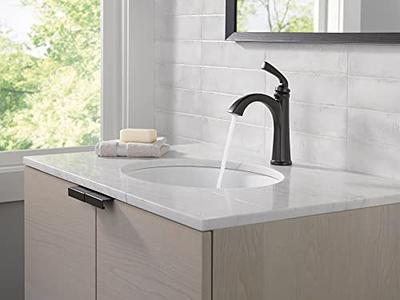 Delta Faucet Geist Widespread Bathroom Faucet Brushed Nickel, Bathroom  Faucet 3 Hole, Bathroom Sink Faucet, Bathroom Faucets for Sink 3 Hole,  Drain