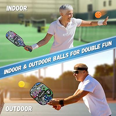 Pickleball Paddles Set of 4, 7.5oz Fiberglass Honeycomb Core Pickleball  Racket with Outdoor/Indoor Ball, Portable Shoulder Bag, Paddle Grip and  Tape, Pickleball Gifts for Family, Kids and Beginner - Yahoo Shopping