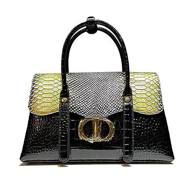  Handmade Python Snakeskin Tote Top Handle Leather