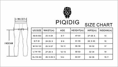 PIQIDIG Youth Boys Compression Pants 3/4 Basketball Tights Sports Capris  Leggings