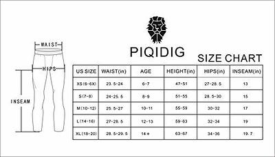  PIQIDIG Youth Boys Compression Pants 3/4 Basketball Tights  Sports Capris Leggings