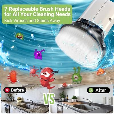 Electric Spin Scrubber Shower Scrubber with Long Handle for Cleaning  Bathroom 9 Replaceable Cleaning Brush Heads Power Scrubber 3 Speed Modes  Retractable Shower Brush for Bathtub Tile Floor - Yahoo Shopping