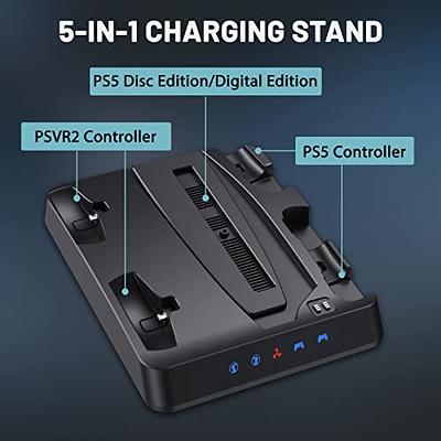 VR Helmet Storage Stand VR2 Multi-function Charger Handle Charging Base For PS  VR2 PS5 Controller Console