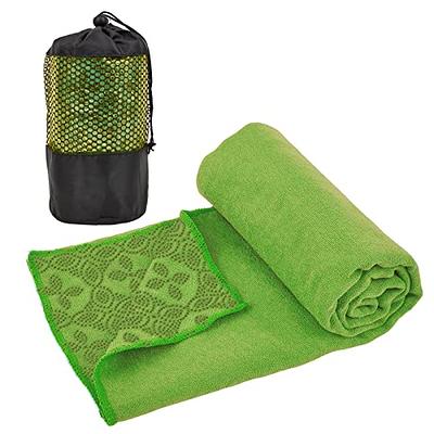 Yuilgdo Yoga Towels, Non Slip Hot Yoga Mat Towel with Grip  Dots,Super-Absorbent Soft Microfiber Yoga Blanket for Pilates, Fitness and  Workout 72inch x 24inch (Green) - Yahoo Shopping