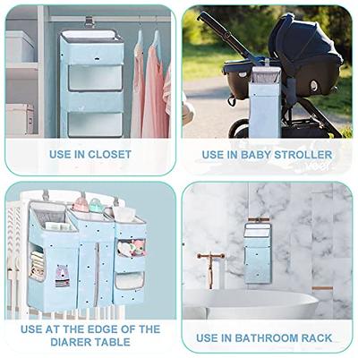 Hiccapop Nursery Organizer and Baby Diaper Caddy | Hanging Diaper Organization Storage for