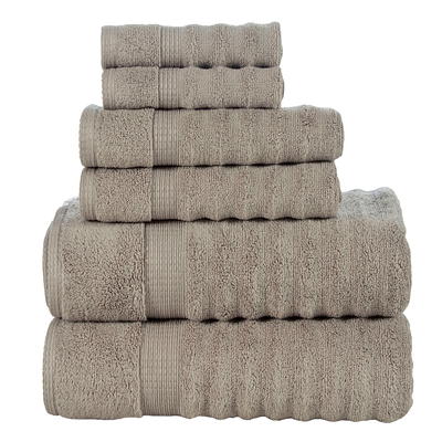 Woverly Ribbed Cotton Quick Dry 6-pc. Hand Towel