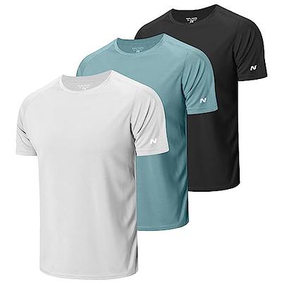 Nayta muotia 3 Pack Men's Workout Running Shirts Short Sleeve Compression  Dry Sports Gym Athletic Undershirts Large - Yahoo Shopping
