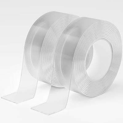 2 Rolls Double Sided Tape Heavy Duty - 240 x 1.2 & 0.8 - Removable Nano  Tape for