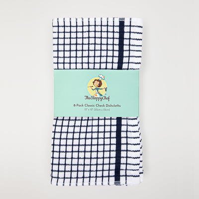 Kitchen Dish Cloth- Set Of 16- 12.5x12.5- Absorbent 100% Cotton