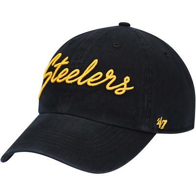 Pittsburgh Steelers Women's '47 CLEAN UP Miata Black Hat