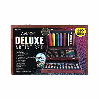 Art Supplies Vigorfun Deluxe Wooden Art Set Crafts Drawing