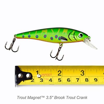 Leland Lures Trout Magnet 3.5 Trout Crank Top Water Fishing Bait, Runs 2-4  Feet Depth with Small Rattles for High Effectiveness, Great Fishing Lure  for Freshwater, ZG - Yahoo Shopping