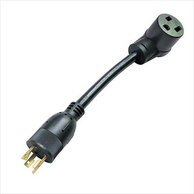 AC WORKS AC Connectors 1.5 ft. L6-20P 20 Amp 250-Volt Locking Plug