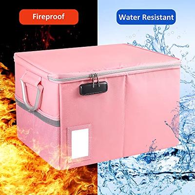 File Organizer Box Locking Portable Documents Storage Box for Filing Letters