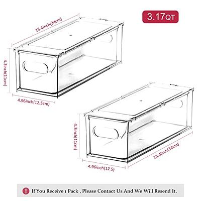 Refrigerator Organizer Bins with Lids, 8 Pack Plastic Freezer Organizer  Bins for Freezer, Kitchen, Countertops, Cabinets - Clear Pantry  Organization and Storage Bins Fridge Organizers by GOLIYEAN - Yahoo Shopping