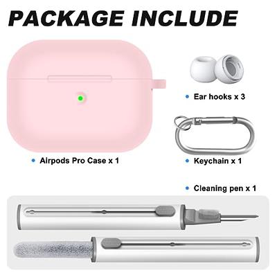 BRG Compatible with Airpods Pro 2nd/1st Generation Case Cover, Soft  Silicone Skin Cover Shock-Absorbing Protective Case with Keychain  Compatible for