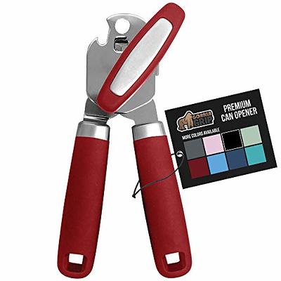 Farberware Can Opener Manual Stainless Steel Blade, Red