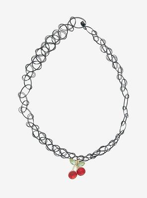 Cherry Gem Tattoo Choker - Yahoo Shopping