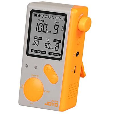 JOYO Digital Metronome Tone Generator 2 in 1 Rechargeable Electronic  Metronome with 8 Vocal Modes and Large Display & Loud Speaker Beat for Guitar  Violin Piano Music Instruments (Orange JM-92) - Yahoo Shopping