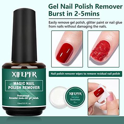 LOUINSTIC Gel Nail Polish Remover - Quick Gel Polish Remover for Nails in  3-5 Minutes Gel Nail Remover with Nail Cuticle Oil and Latex Tape Easy Gel  Remover removedor de esmalte gel