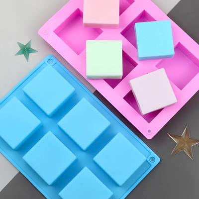 Rectangle Silicone Soap Cavities Molds, DIY Handmade Soap Making Molds,  Silicone Soap Bar Mold for Homemade Craft 