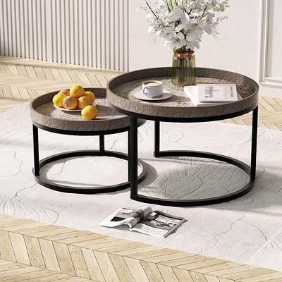  Lamerge Small End Table,3-Tier Gold Side Table