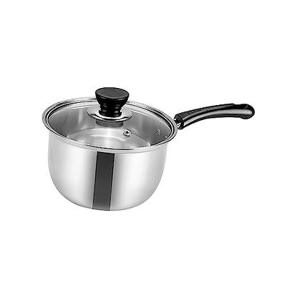 figatia Milk Pan Soup Pot Sauce Pan Milk Pot Multifunctional Thick Small  Saucepan Saucepan for Gas Stove Camping Cooking RV Travel, Silver, 20cm -  Yahoo Shopping