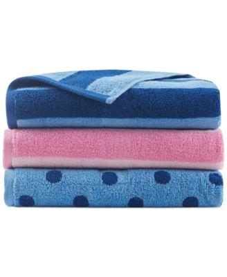 California Cabana Towels Set (30x70 in.) Cotton, Color Stripes Set of