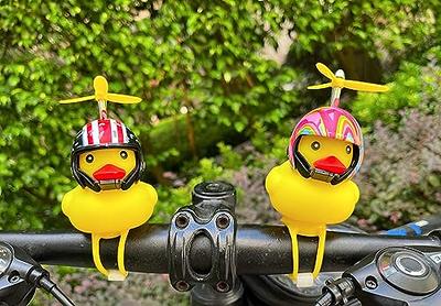 Rubber Helmet Duck Bell Motocycle Bike Bicycle Handlebar Bell Head Light  Loudly.